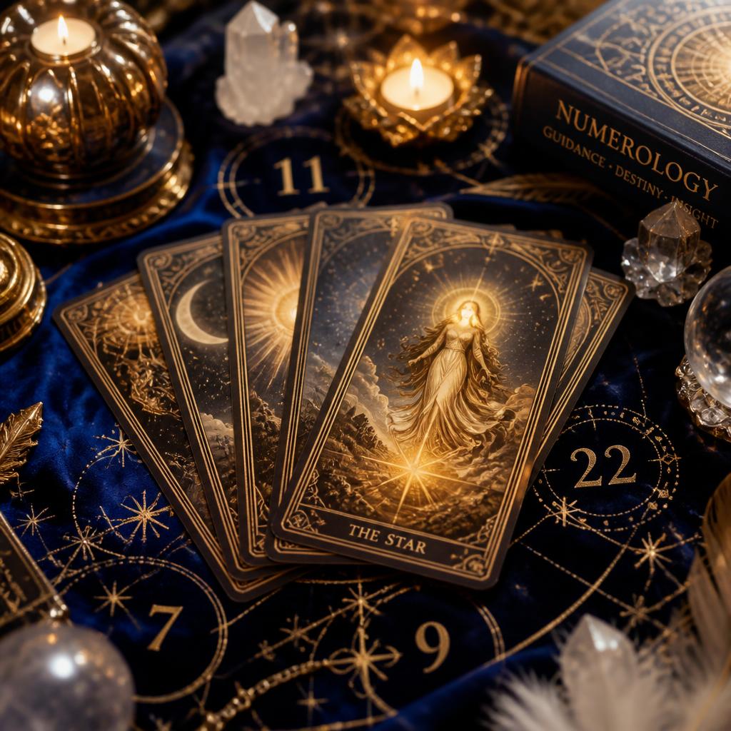 Mystical tarot cards and numerology — Divine guidance